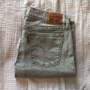 Levi’s Pinstripe Super-Skinny Jeans